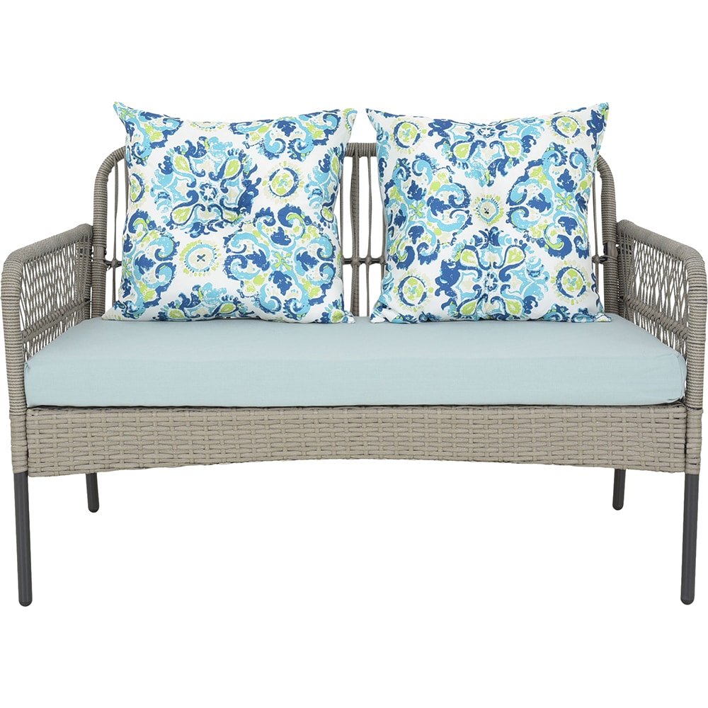 Set mobilier gradina MAISON MEX Perch, 4 piese, gri-albastru