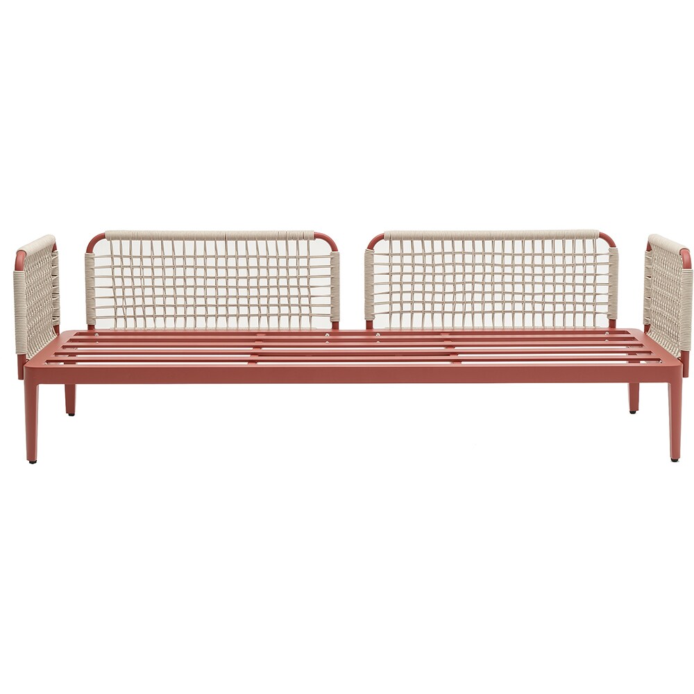 Set mobilier gradina MYRIA Rika, 4 piese, bej-rosu