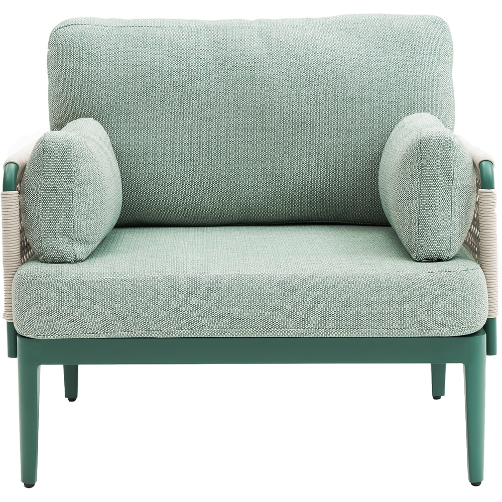 Set mobilier gradina MYRIA Rika, 4 piese, verde-bej