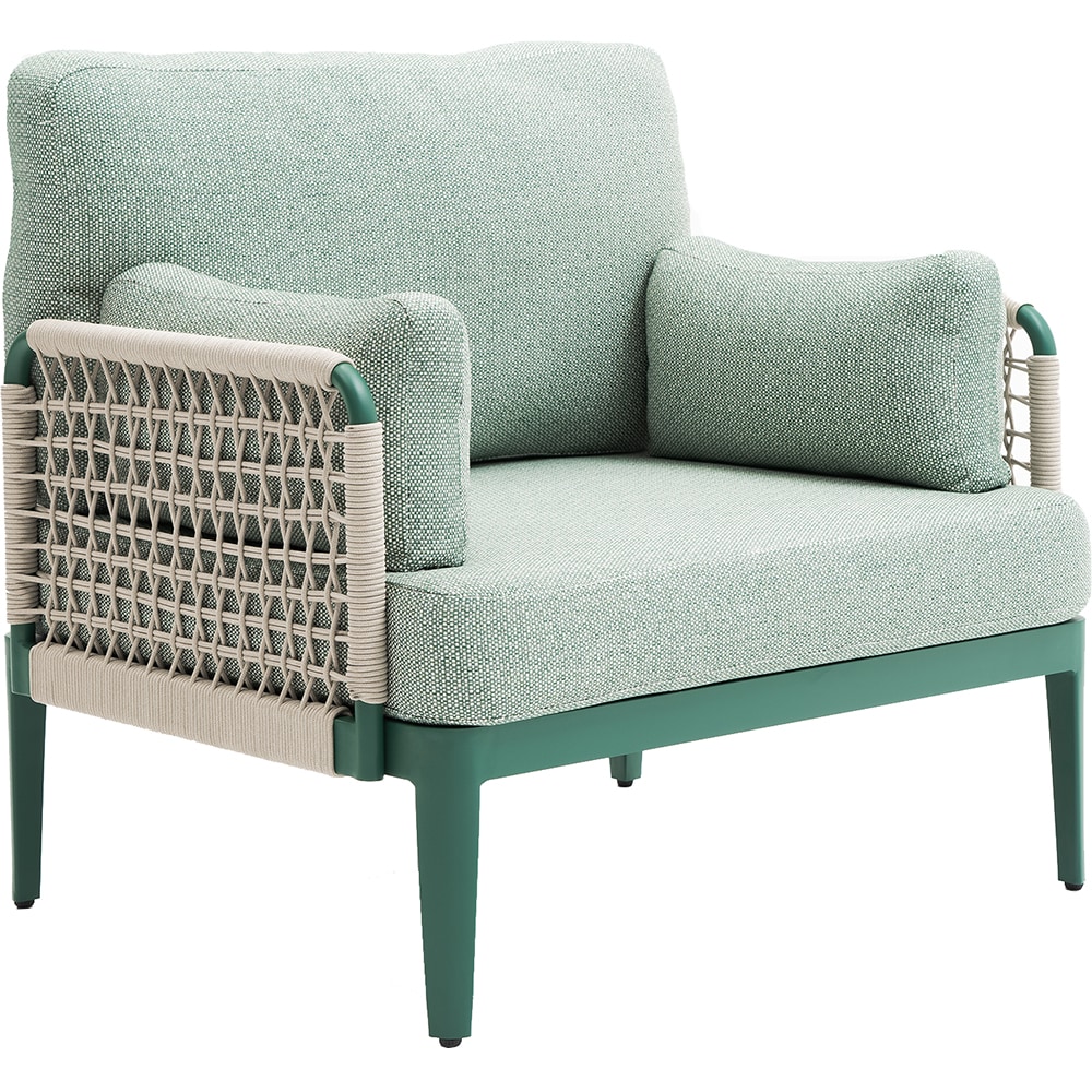Set mobilier gradina MYRIA Rika, 4 piese, verde-bej