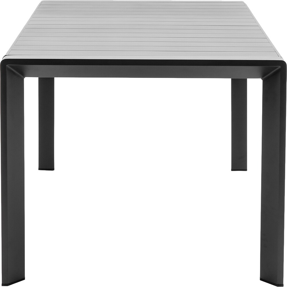 Masa terasa MYRIA Davis, aluminiu, 155 x 92 x 75 cm, gri inchis