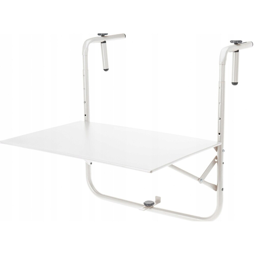 Masuta terasa KI X99000490, metal, 60 x 43 cm, alb