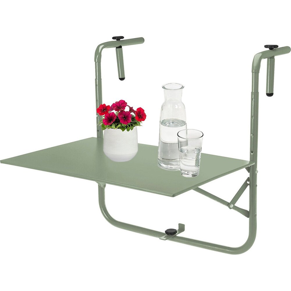 Masuta terasa AMBIANCE X99001140, metal, 60 x 43 cm, verde deschis