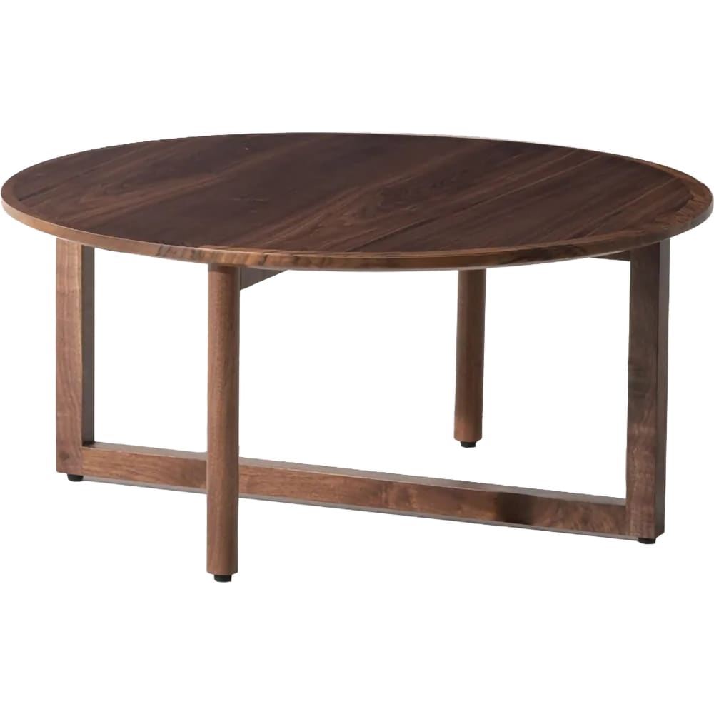 Masuta cafea Loop M, nuc, 80 x 36 cm