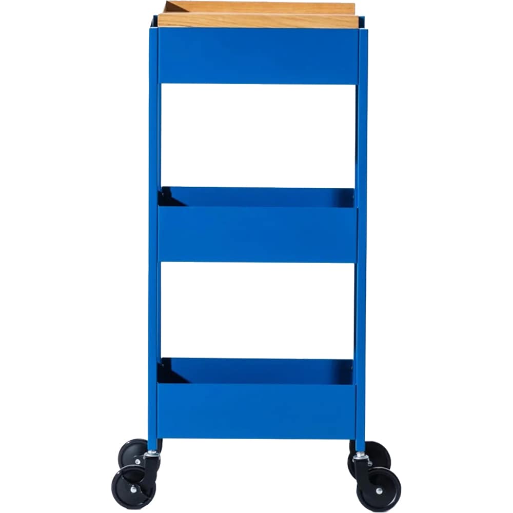 Masuta cu roti Miro Trolley L, albastru, 35 x 25 x 75 cm