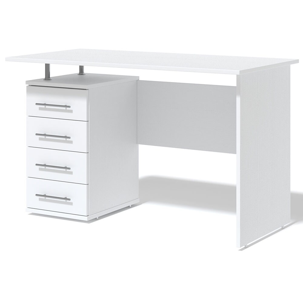 Birou Lars, stanga, 60 x 120 x 75 cm, alb