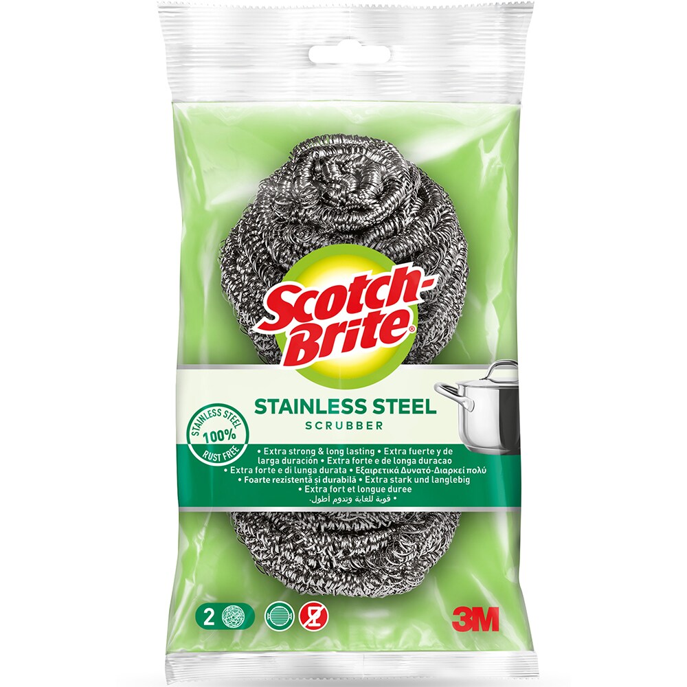 Burete de vase SCOTCH-BRITE, argintiu, 2 bucati