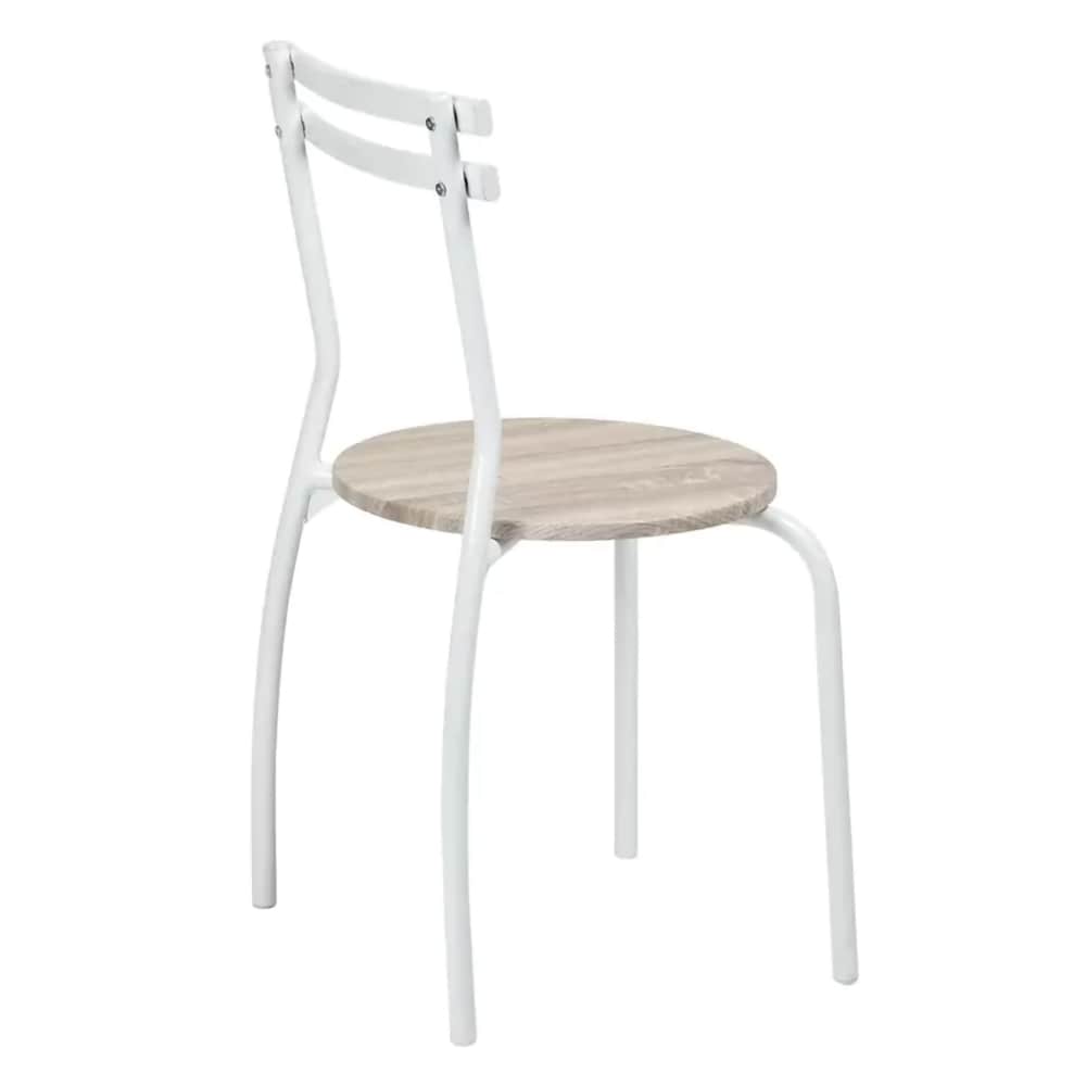 Set masa si scaune bucatarie Vega, 5 piese, alb