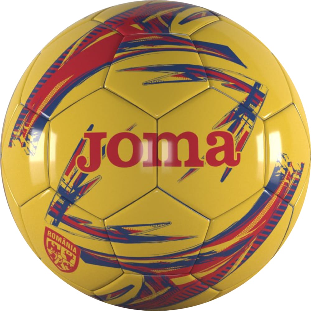 Minge fotbal JOMA Echipa Nationala de Fotbal a Romaniei 2025, marime T5, galben-rosu