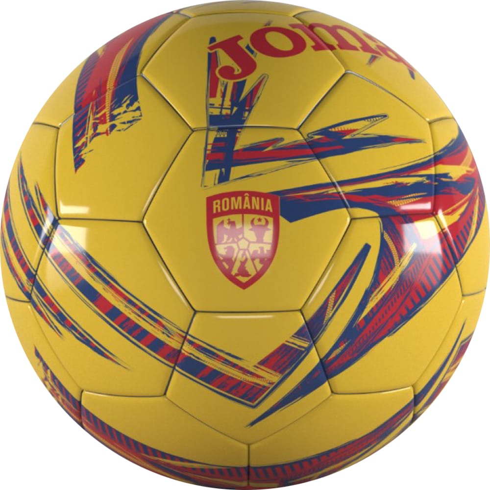 Minge fotbal JOMA Echipa Nationala de Fotbal a Romaniei 2025, marime T5, galben-rosu