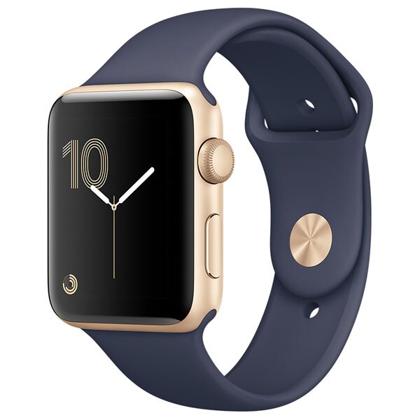 APPLE Watch Series 2 42mm Rose Gold Case, Midnight Blue Sport Band