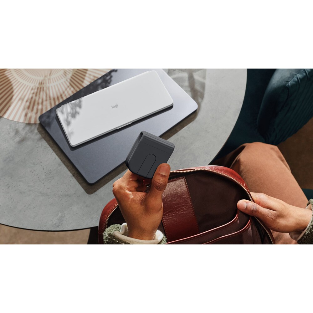 Mouse Wireless LOGITECH Mobi Fold, 4000 dpi, grafit