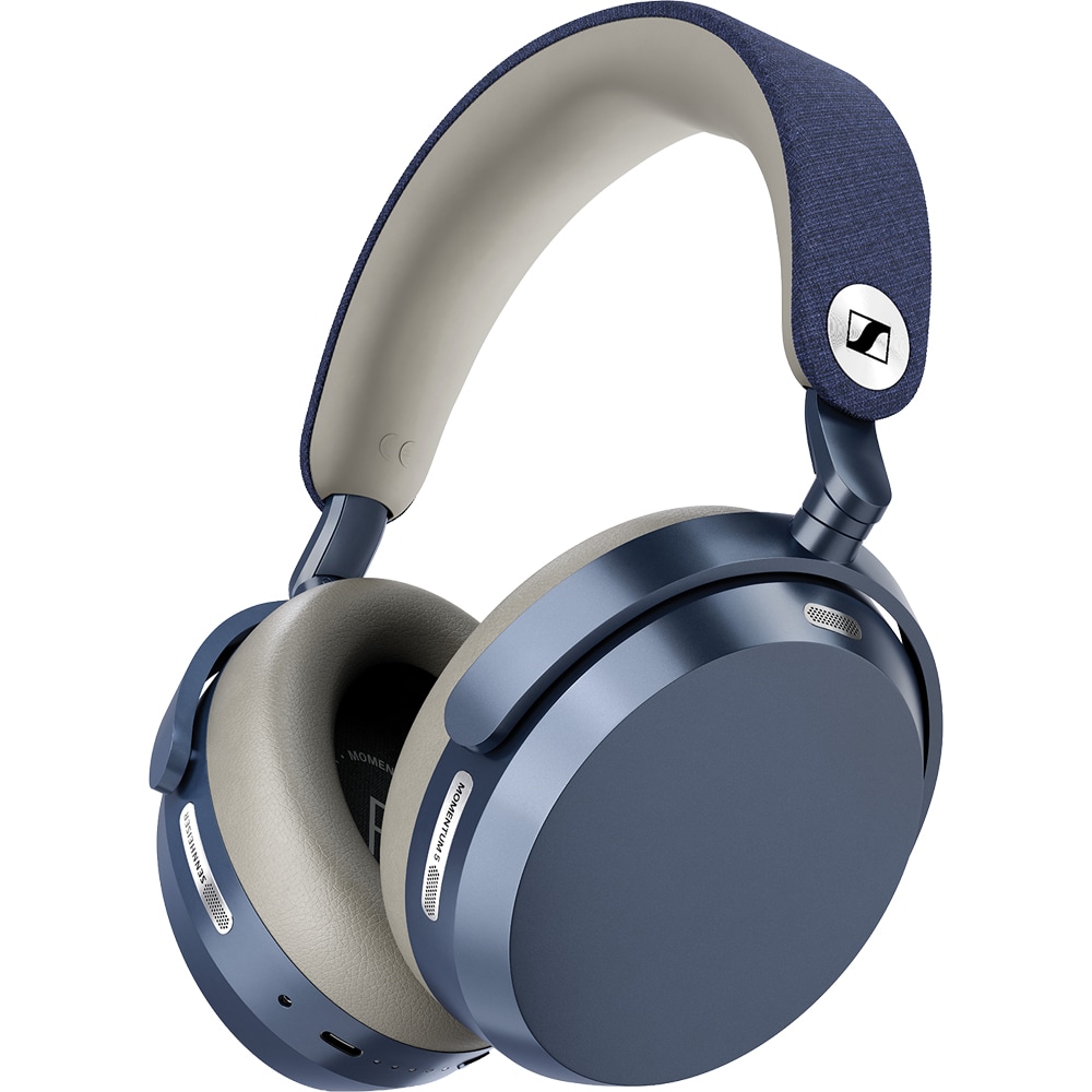 Casti SENNHEISER Momentum 5 Wireless, Bluetooth, Over-Ear, Microfon, Noise Cancelling, Denim