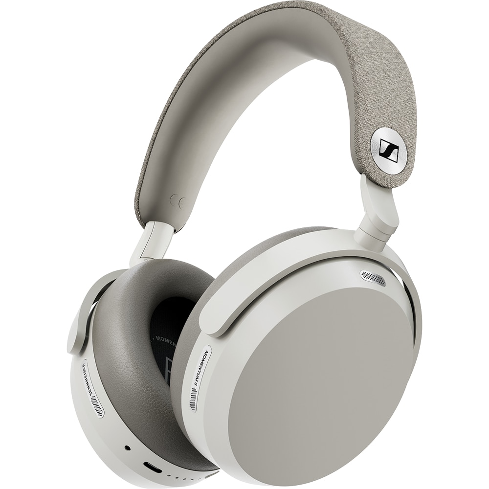 Casti SENNHEISER Momentum 5 Wireless, Bluetooth, Over-Ear, Microfon, Noise Cancelling, alb