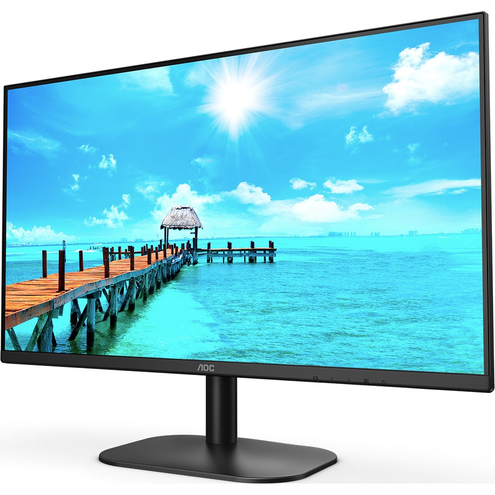 Monitor LED IPS AOC 27B2H/EU, 27" Full HD, 75Hz, Flicker Free, negru