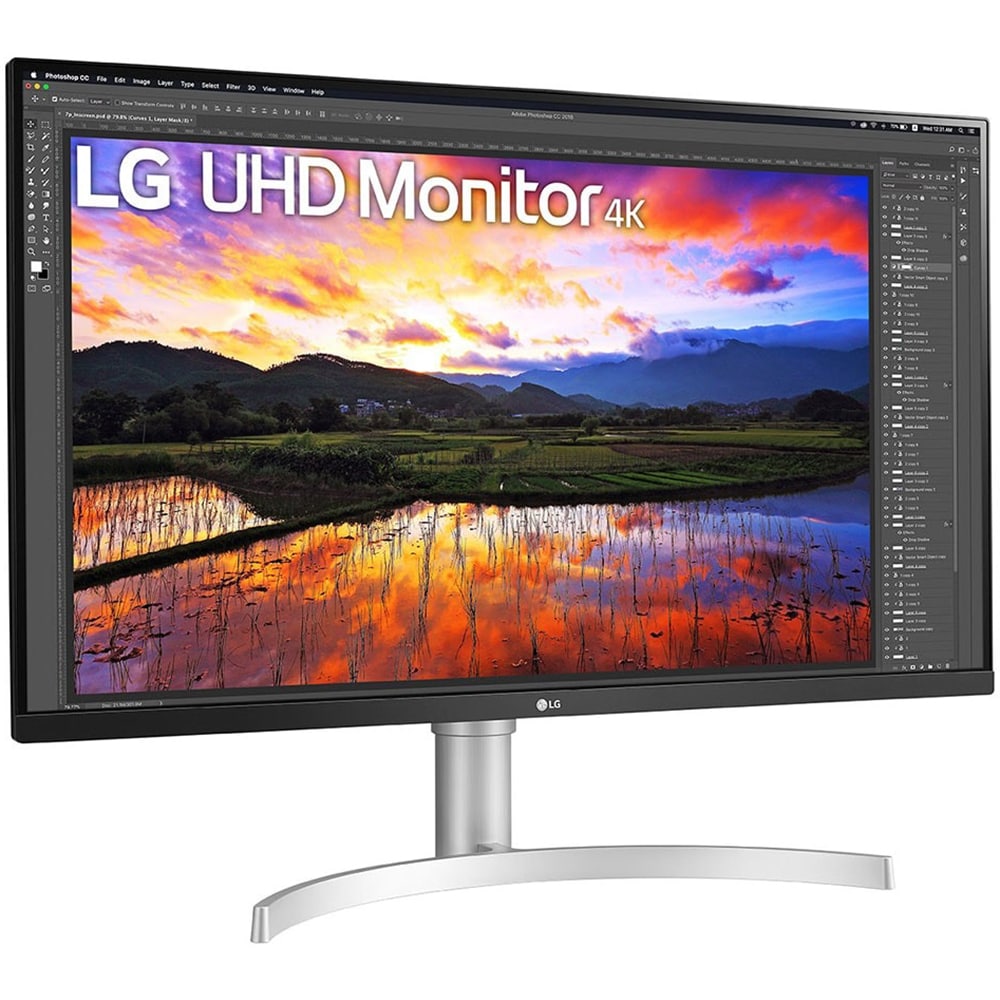 Monitor LED IPS LG 32UN650P-W, 31.5", 4K UHD, 60Hz, AMD FreeSync, HDR10, negru