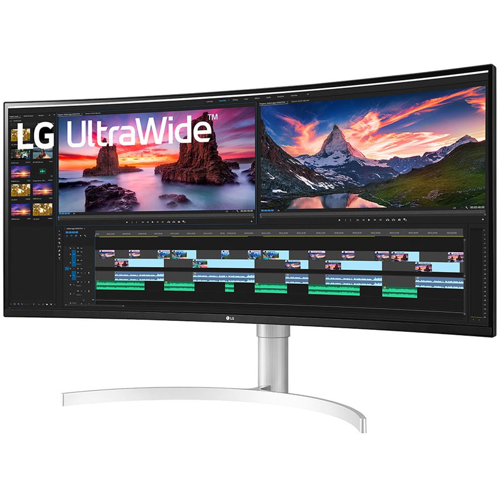 Monitor Gaming curbat LED Nano IPS LG UltraWide 38WN95CP-W, 38", QHD+, 144Hz, AMD FreeSync Premium Pro, alb