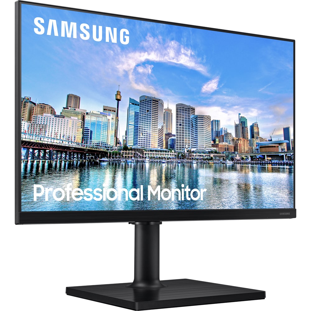 Monitor LED IPS SAMSUNG LF24T450FQRXEN, 24", Full HD, 75Hz, AMD FreeSync, negru