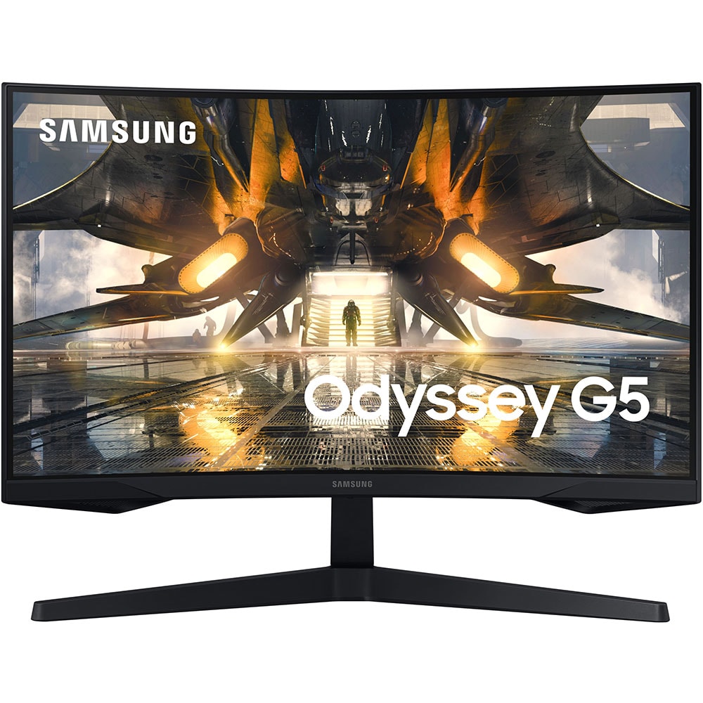Monitor Gaming LED VA SAMSUNG Odyssey G5 LS27AG550EPXEN, 27", WQHD, 165Hz, FreeSync Premium, HDR, negru