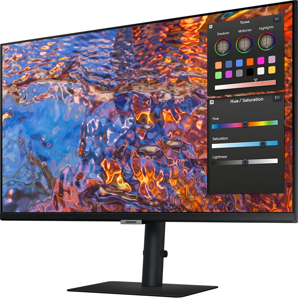 Monitor LED IPS SAMSUNG ViewFinity S8 LS32B800PXPXEN, 32", 4K UHD, 60Hz, HDR400, incarcare USB-C, negru
