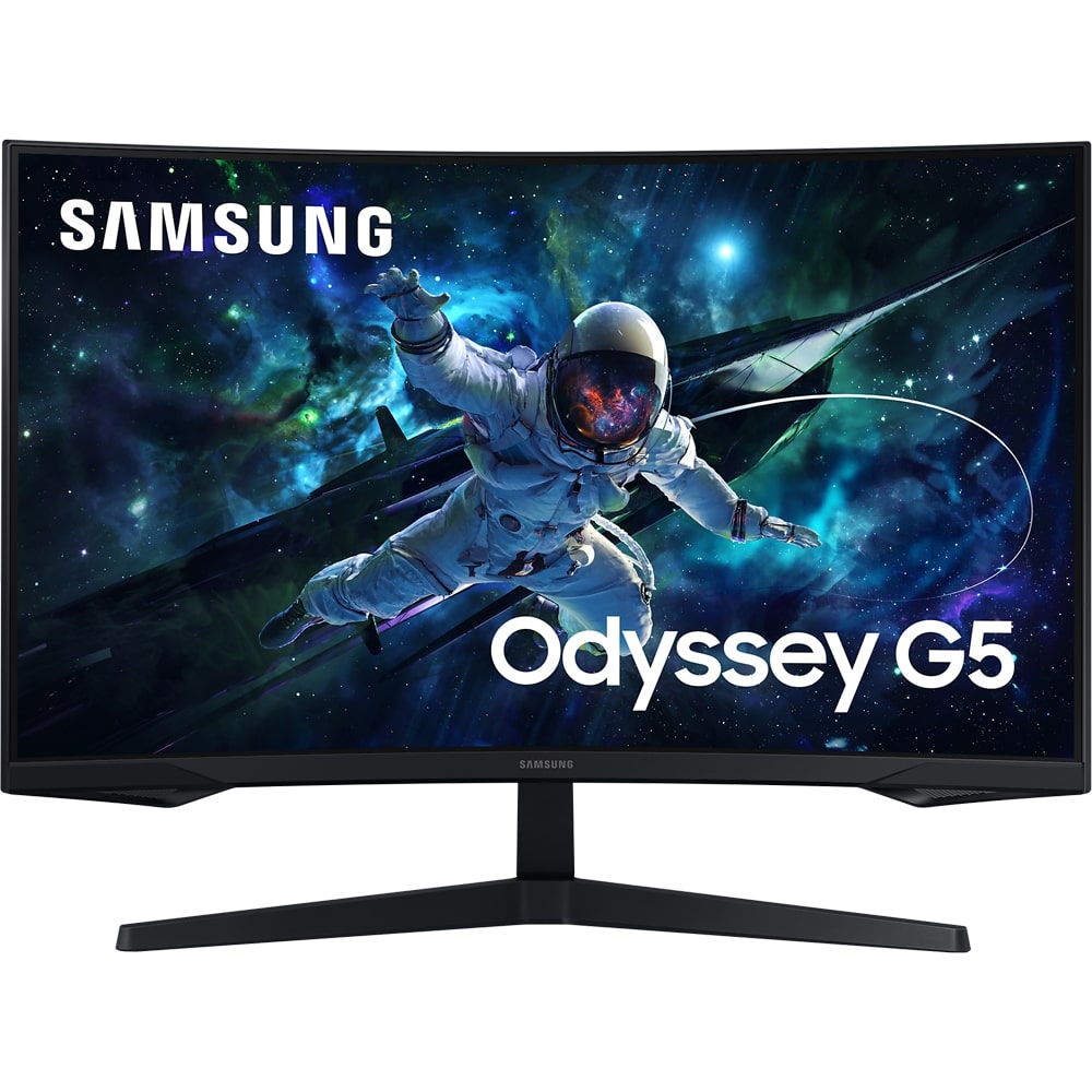 Monitor Gaming curbat LED VA SAMSUNG Odyssey G5 LS32CG552EUXEN, 32", QHD, 165Hz, AMD FreeSync, negru