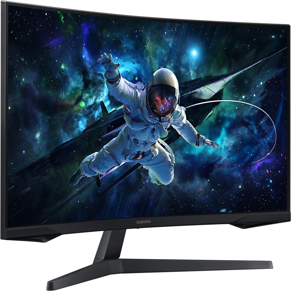 Monitor Gaming curbat LED VA SAMSUNG Odyssey G5 LS32CG552EUXEN, 32", QHD, 165Hz, AMD FreeSync, negru