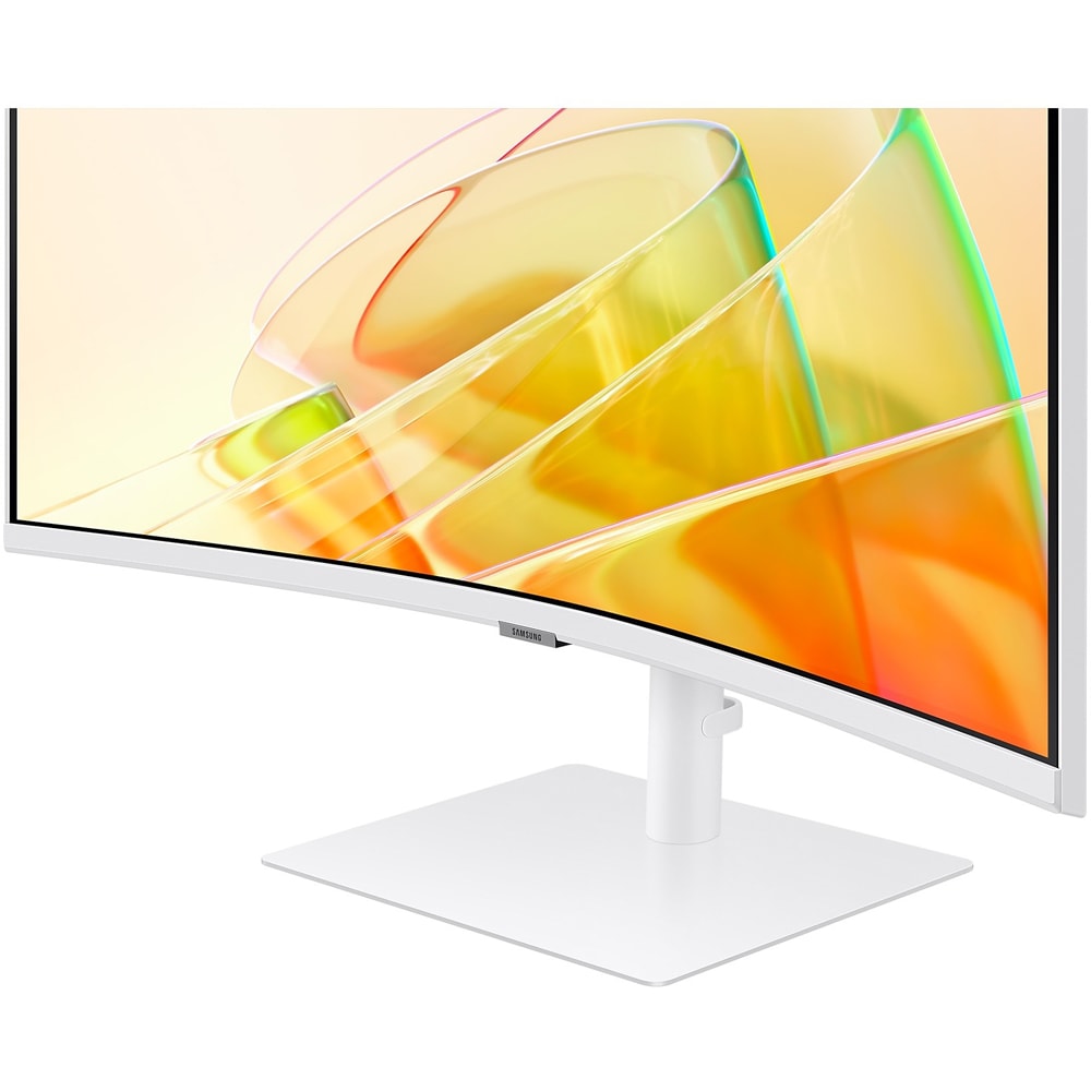 Monitor curbat LED VA SAMSUNG ViewFinity S6 LS34C650TAUXEN, 34", WQHD, 100Hz, AMD FreeSync, HDR10, Boxe, alb