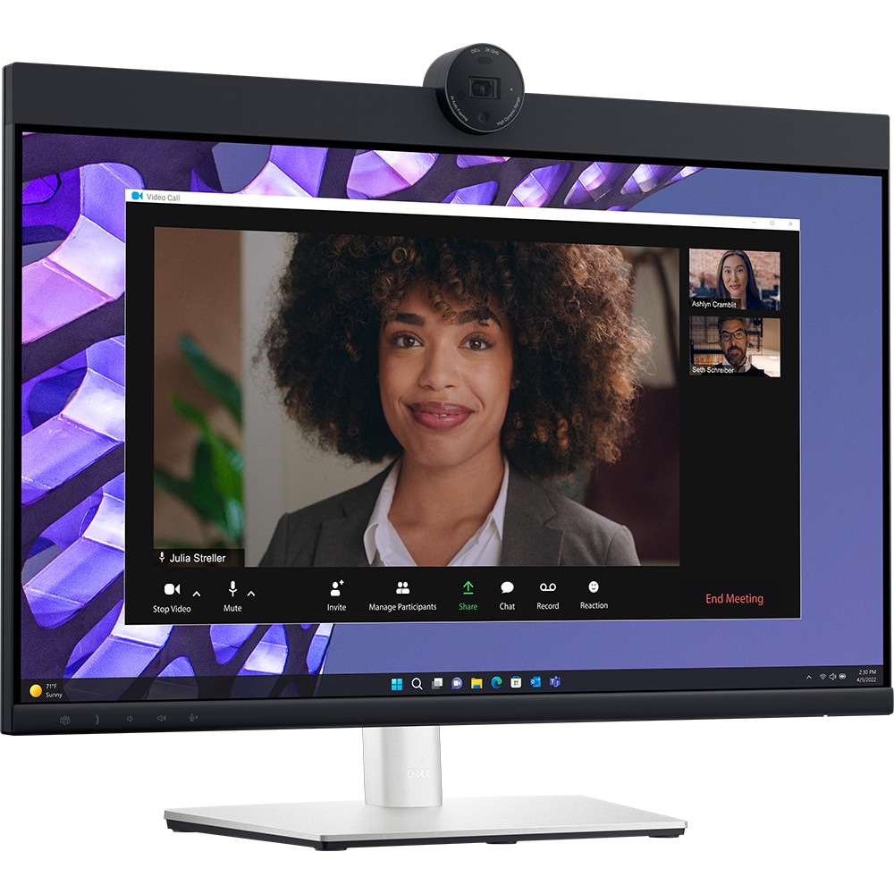 Monitor IPS LED DELL P2424HEB, 23.8" Full HD, 60Hz, Webcam, negru-agrintiu