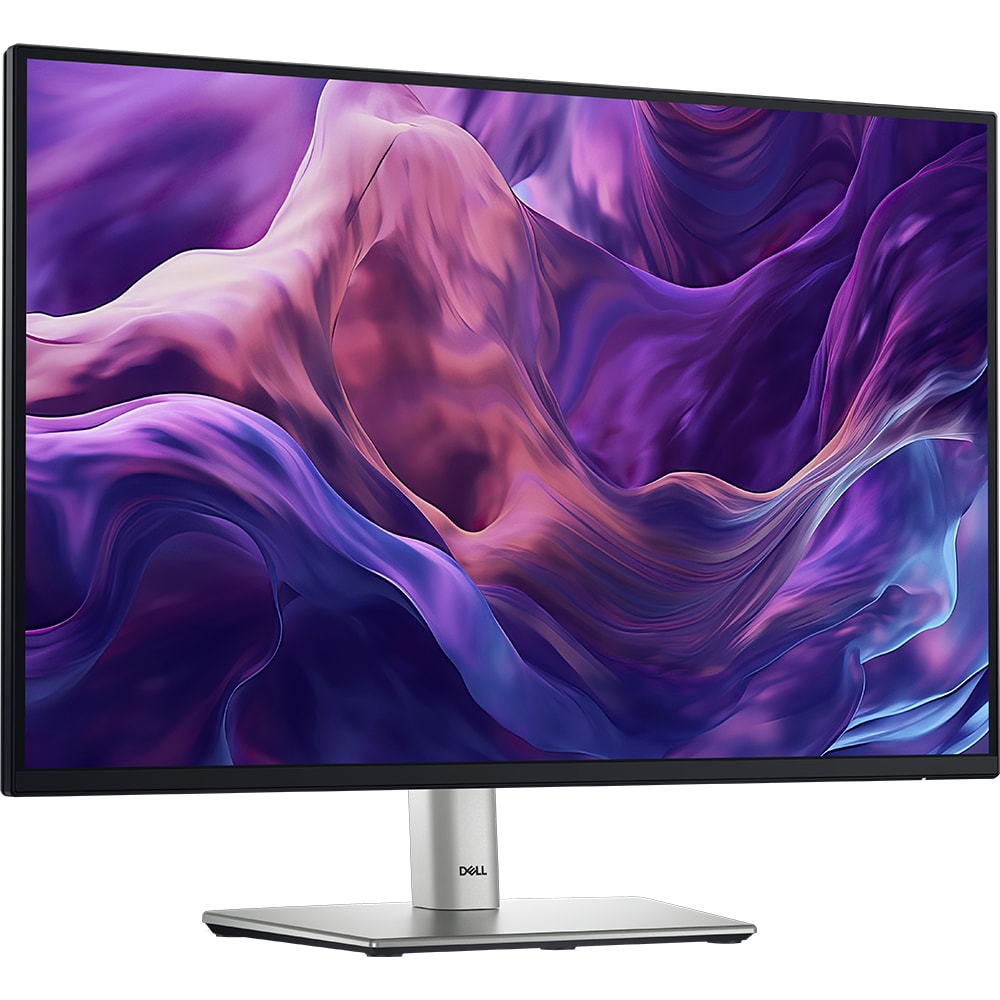 Monitor LED IPS DELL P2425E, 24", WUXGA, 100Hz, USB-C, argintiu-negru