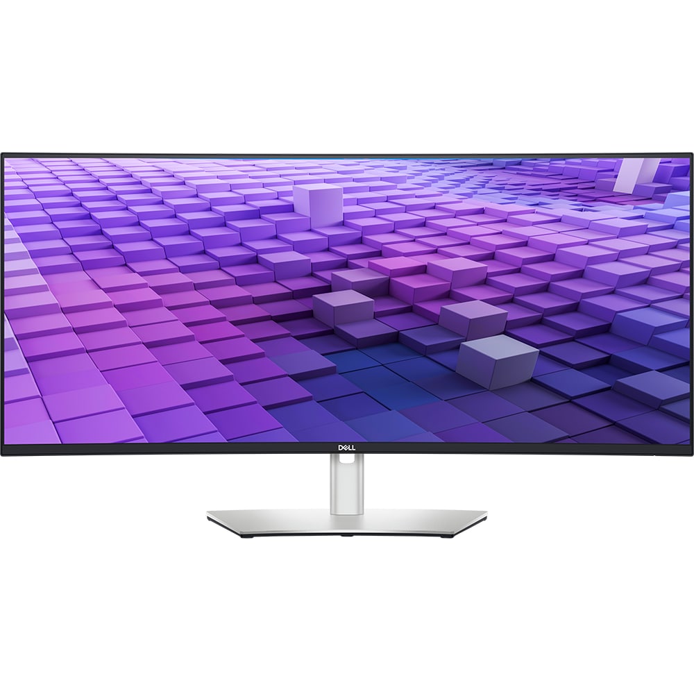 Monitor curbat LED IPS DELL U3824DW, 38", WQHD+, 60Hz, argintiu