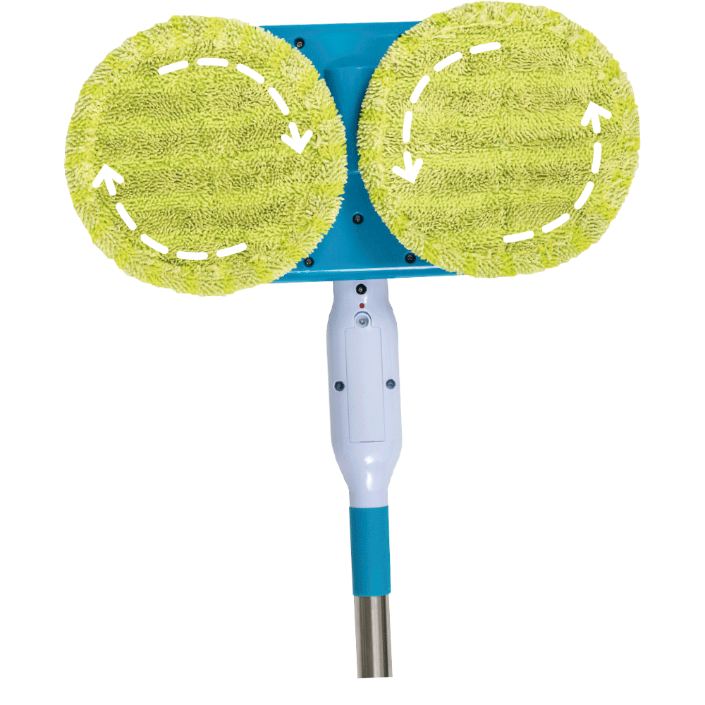 Mop electric MEDIASHOP Hurricane Floating Mop M30457, 7.4V, pana la 90 min, alb-albastru