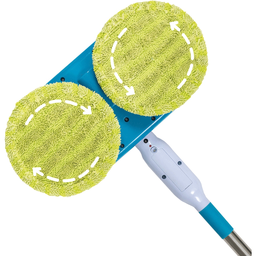 Mop electric MEDIASHOP Hurricane Floating Mop M30457, 7.4V, pana la 90 min, alb-albastru