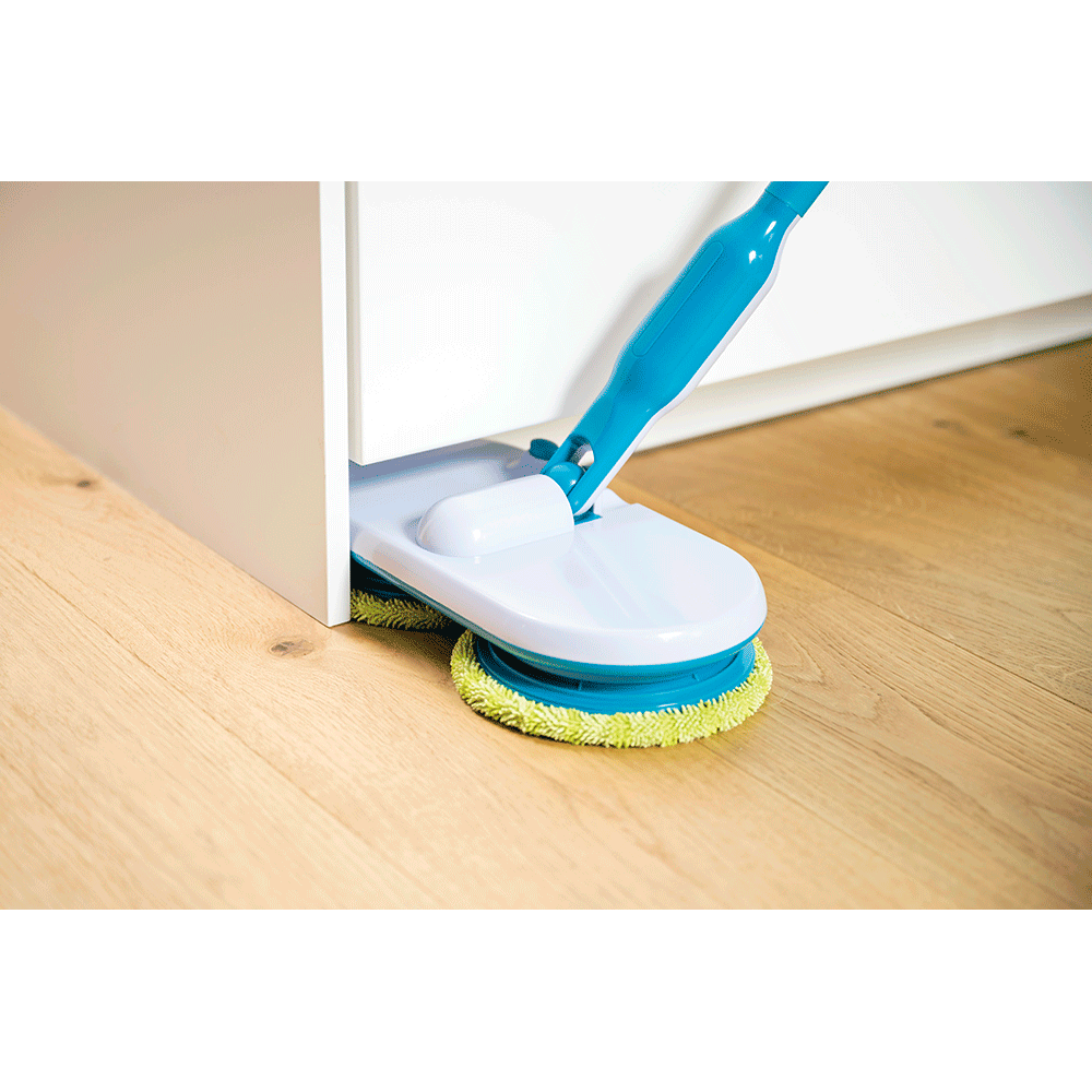 Mop electric MEDIASHOP Hurricane Floating Mop M30457, 7.4V, pana la 90 min, alb-albastru
