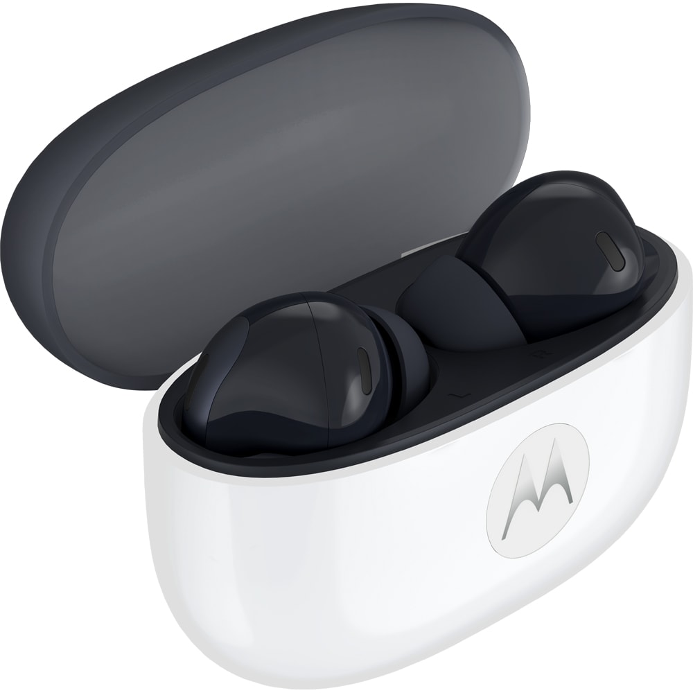 Casti MOTOROLA Moto Buds 2, True wireless, Bluetooth, In-ear, Microfon, Noise Cancelling, Pantone Carbon