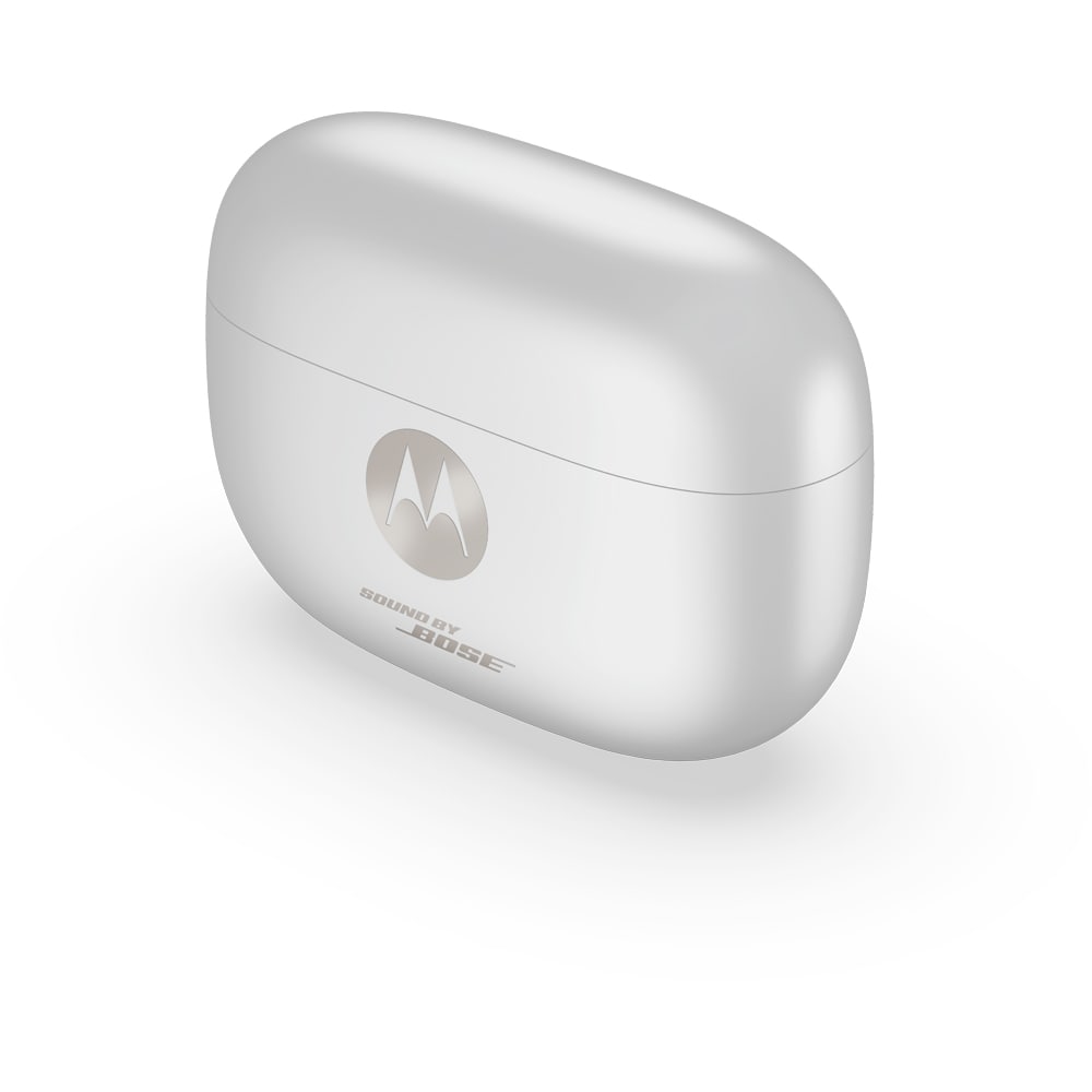 Casti MOTOROLA Moto Buds 2 Plus, True wireless, Bluetooth, In-ear, Microfon, Noise Cancelling, Pantone Bright White