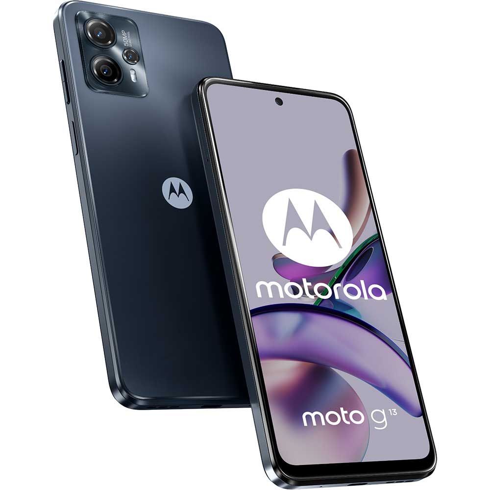 Telefon MOTOROLA Moto G13, 128GB, 4GB RAM, Dual SIM, Matte Charcoal