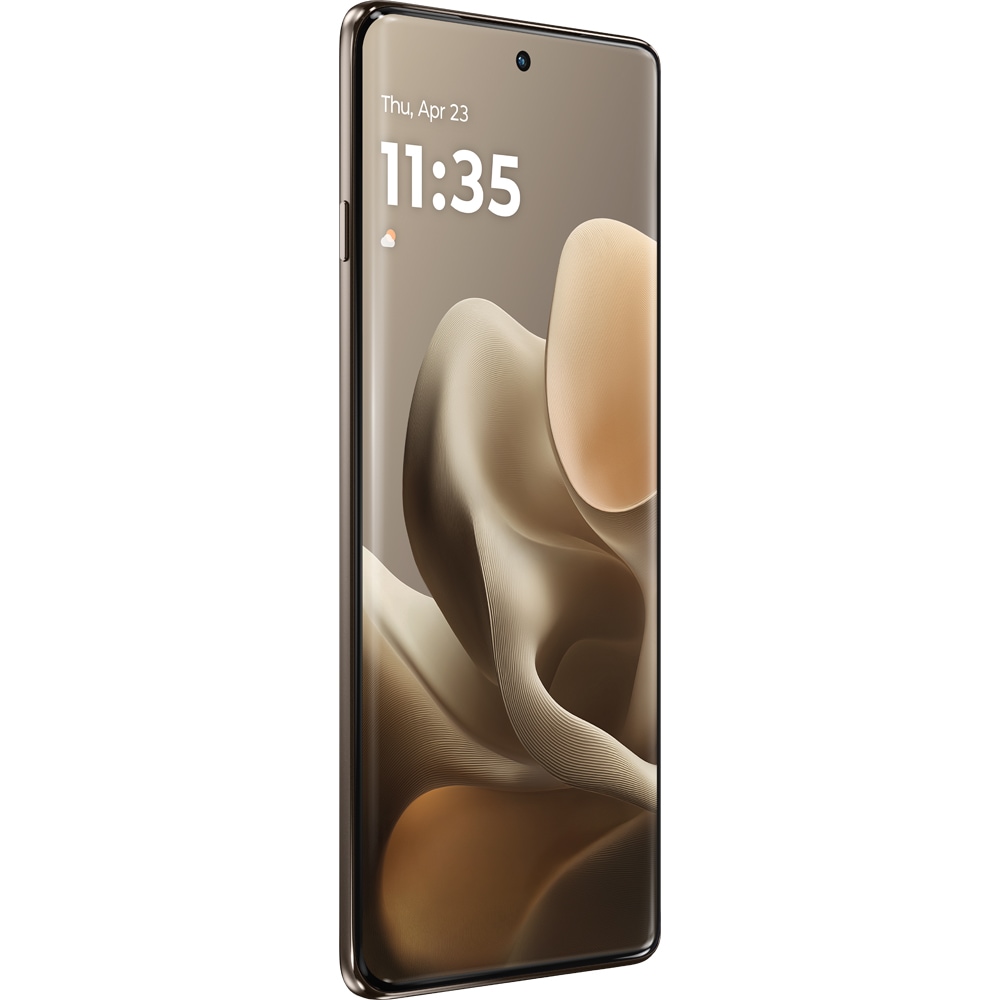 Telefon MOTOROLA Edge 60 Pro 5G, 512GB, 12GB RAM, Dual SIM, Wallnut Oat