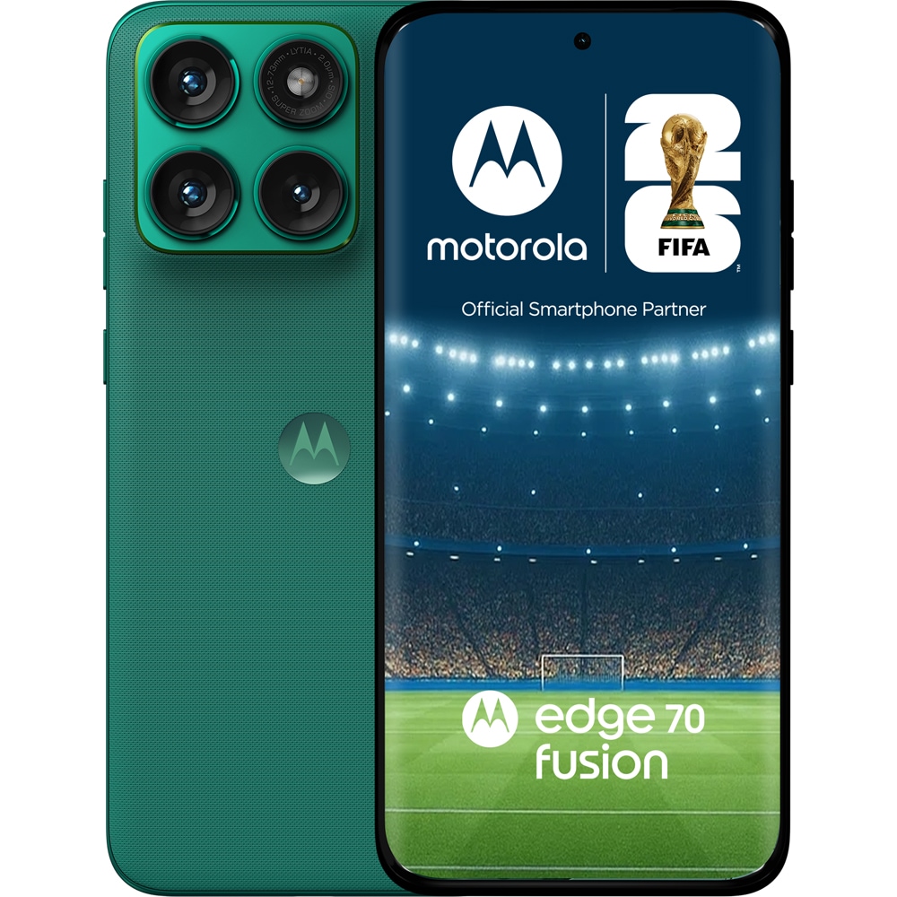 Telefon MOTOROLA Edge 70 Fusion, 256GB, 12GB RAM, Dual SIM, Sporting Green