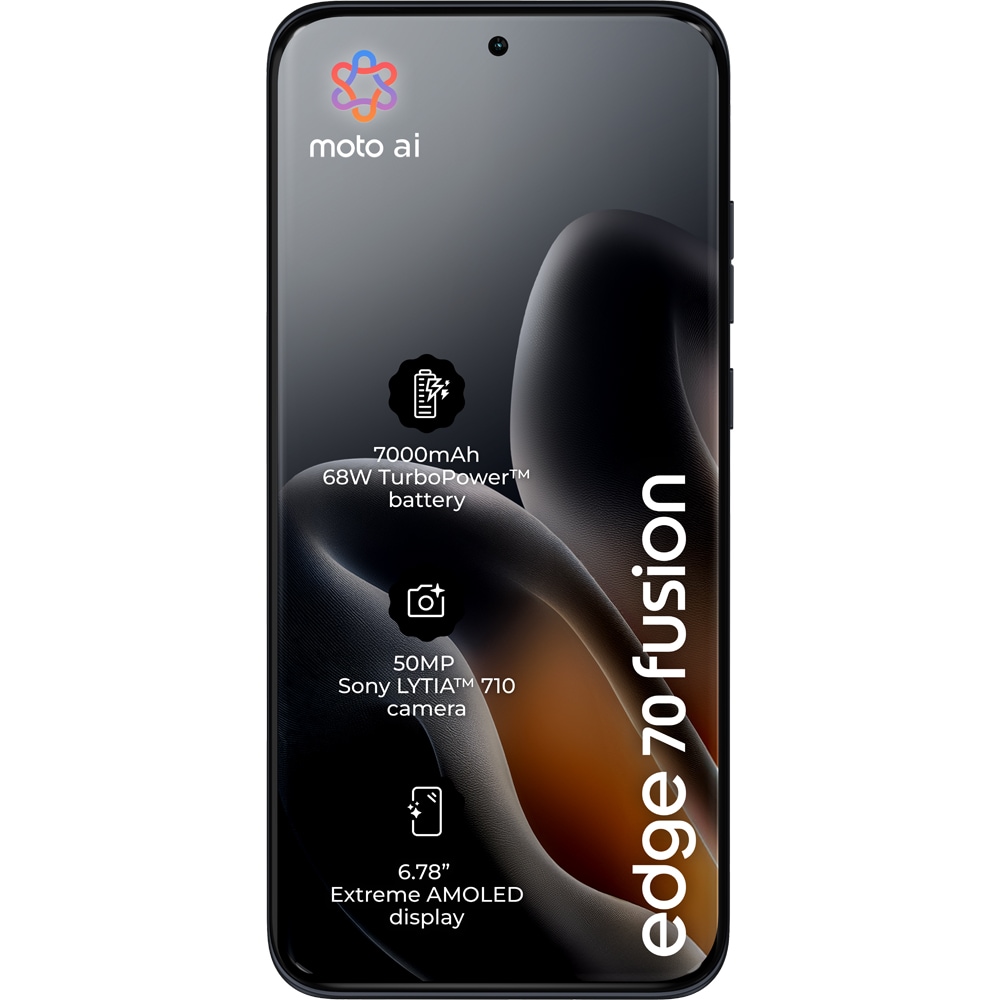 Telefon MOTOROLA Edge 70 Fusion, 256GB, 12GB RAM, Dual SIM, Silhouette