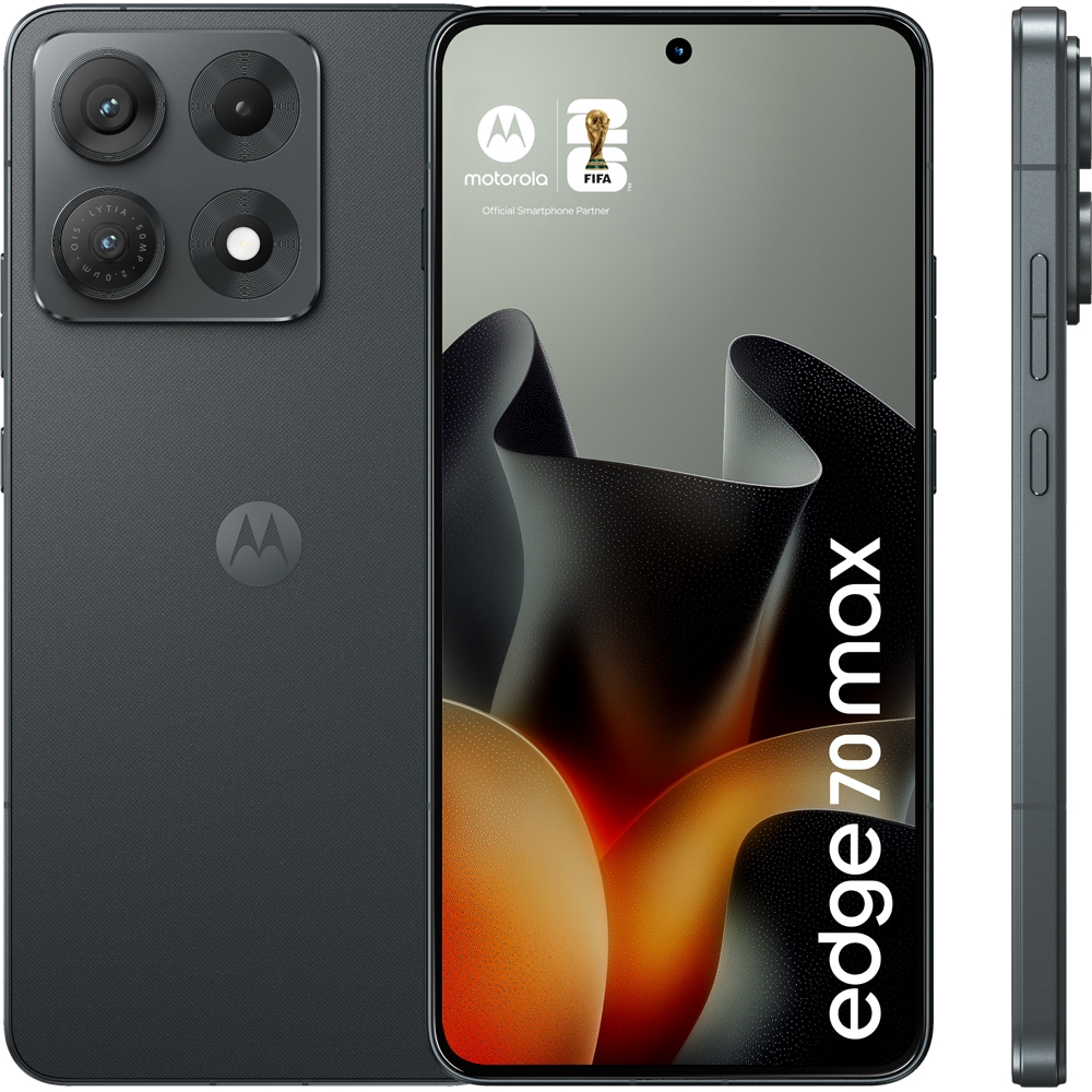 Telefon MOTOROLA Edge 70 Max, 256GB, 8GB RAM, Dual SIM, Dark Shadow