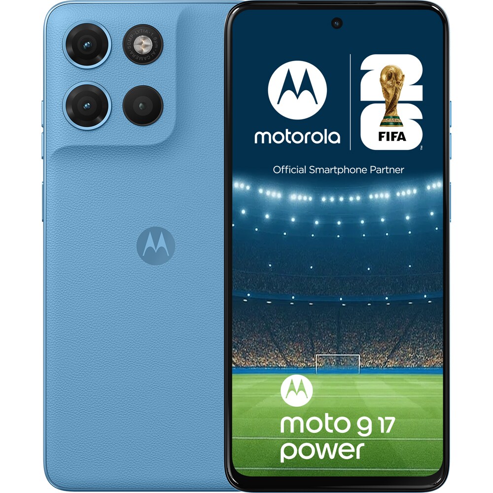 Telefon MOTOROLA G17 Power, 256GB, 8GB RAM, Dual SIM, Alaskan Blue