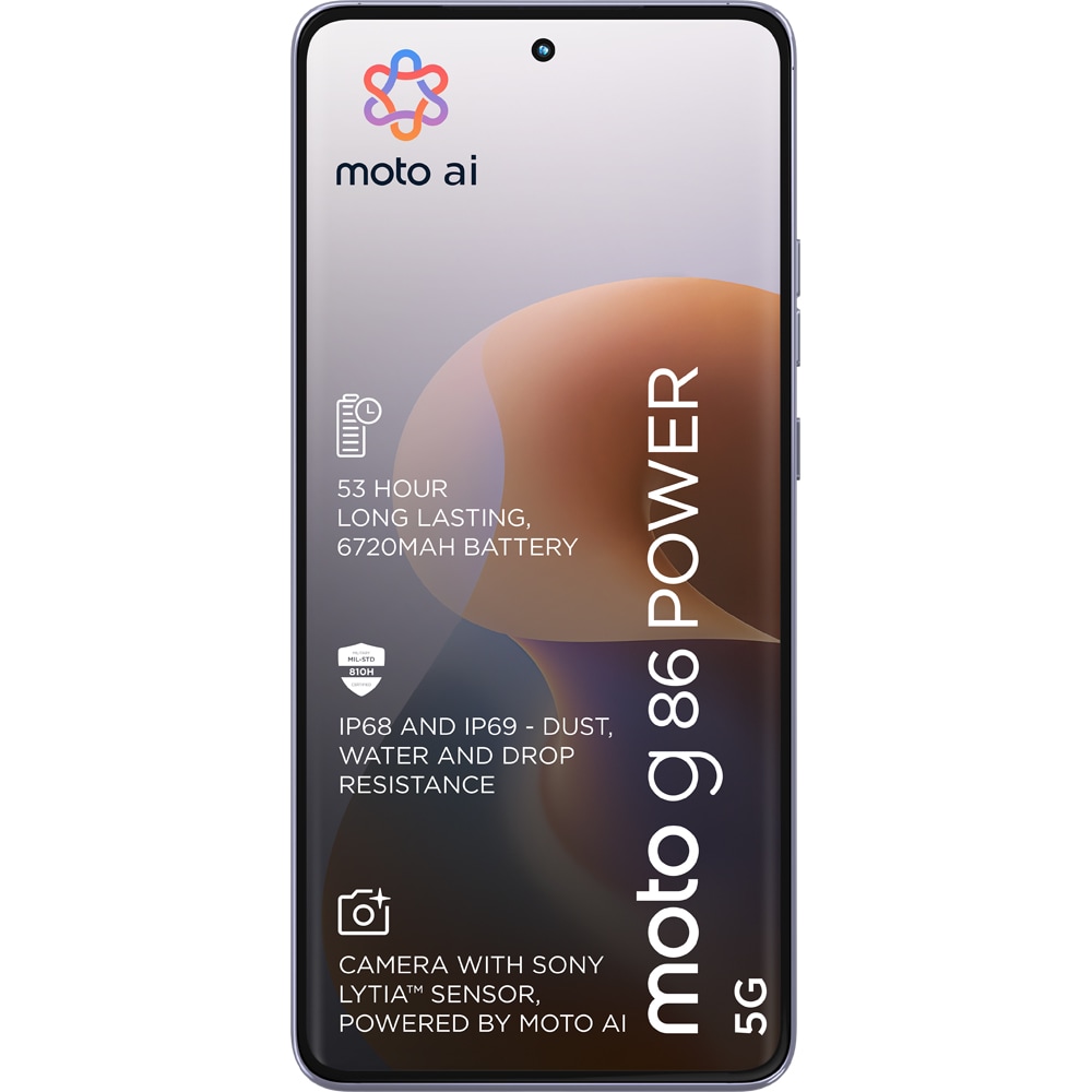 Telefon MOTOROLA G86 Power, 256GB, 12GB RAM, Dual SIM, Cosmic Sky