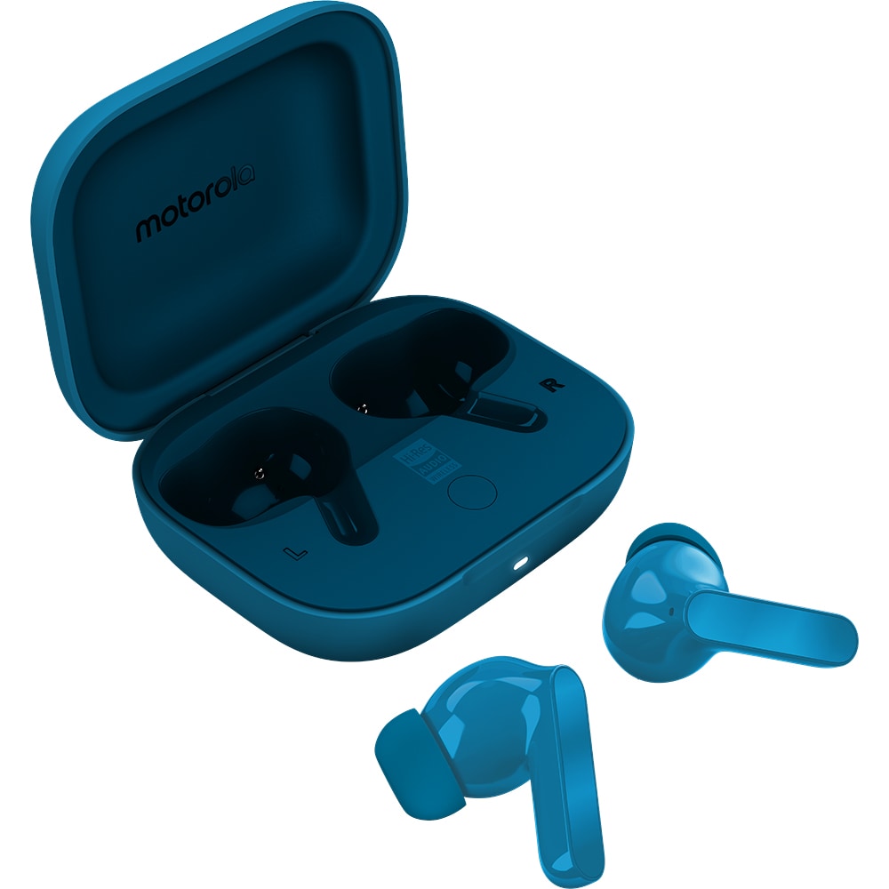 Casti MOTOROLA Moto Buds Bass, True wireless, Bluetooth, In-ear, Microfon, Noise Cancelling, Blue Jewel