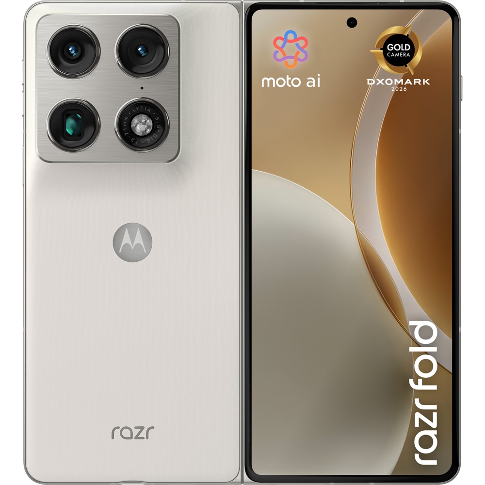 Telefon MOTOROLA Razr Fold, 512GB, 16GB RAM, Dual SIM, Lily White