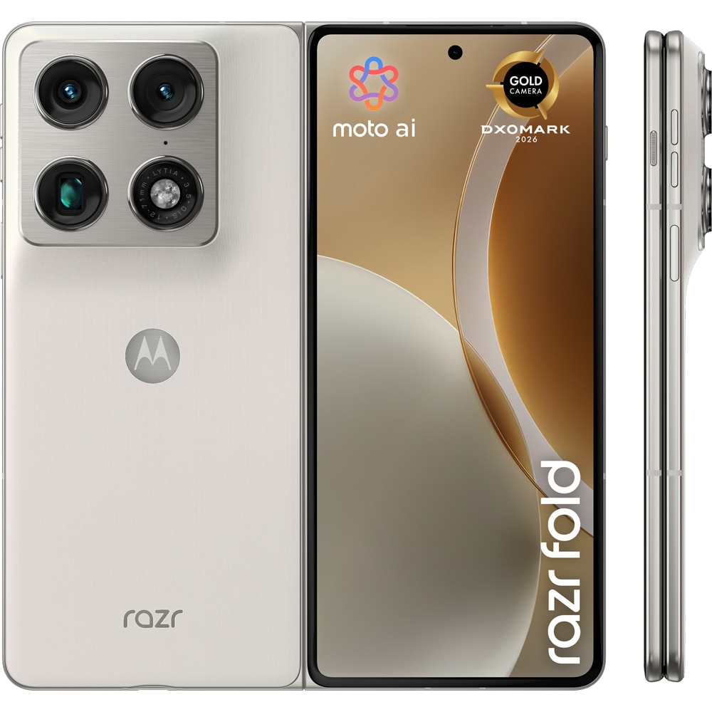 Telefon MOTOROLA Razr Fold, 512GB, 16GB RAM, Dual SIM, Lily White