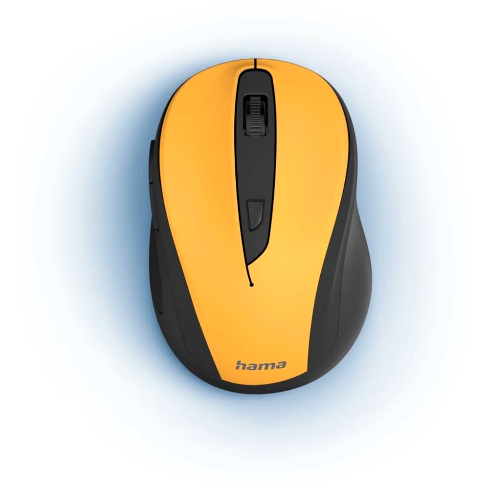 Mouse Wireless HAMA MW-400 V2, 1600 dpi, galben
