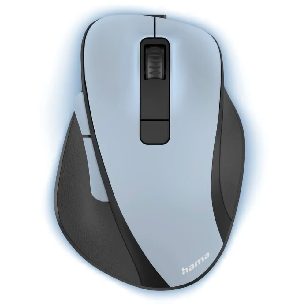 Mouse Wireless HAMA MW-500, 1600 dpi, albastru-gri