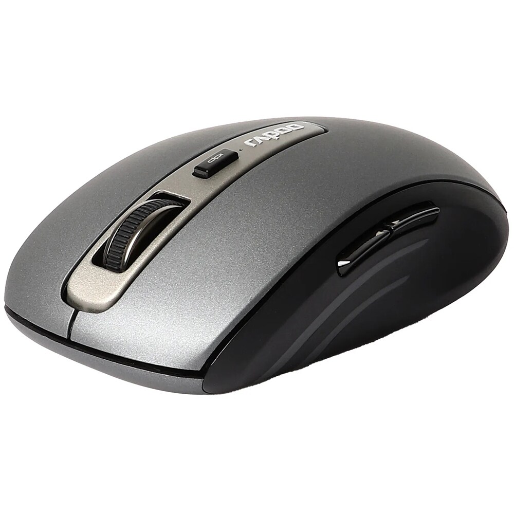 Mouse Wireless RAPOO MT350, Dual Mode, 1600 dpi, Bluetooth, negru-gri