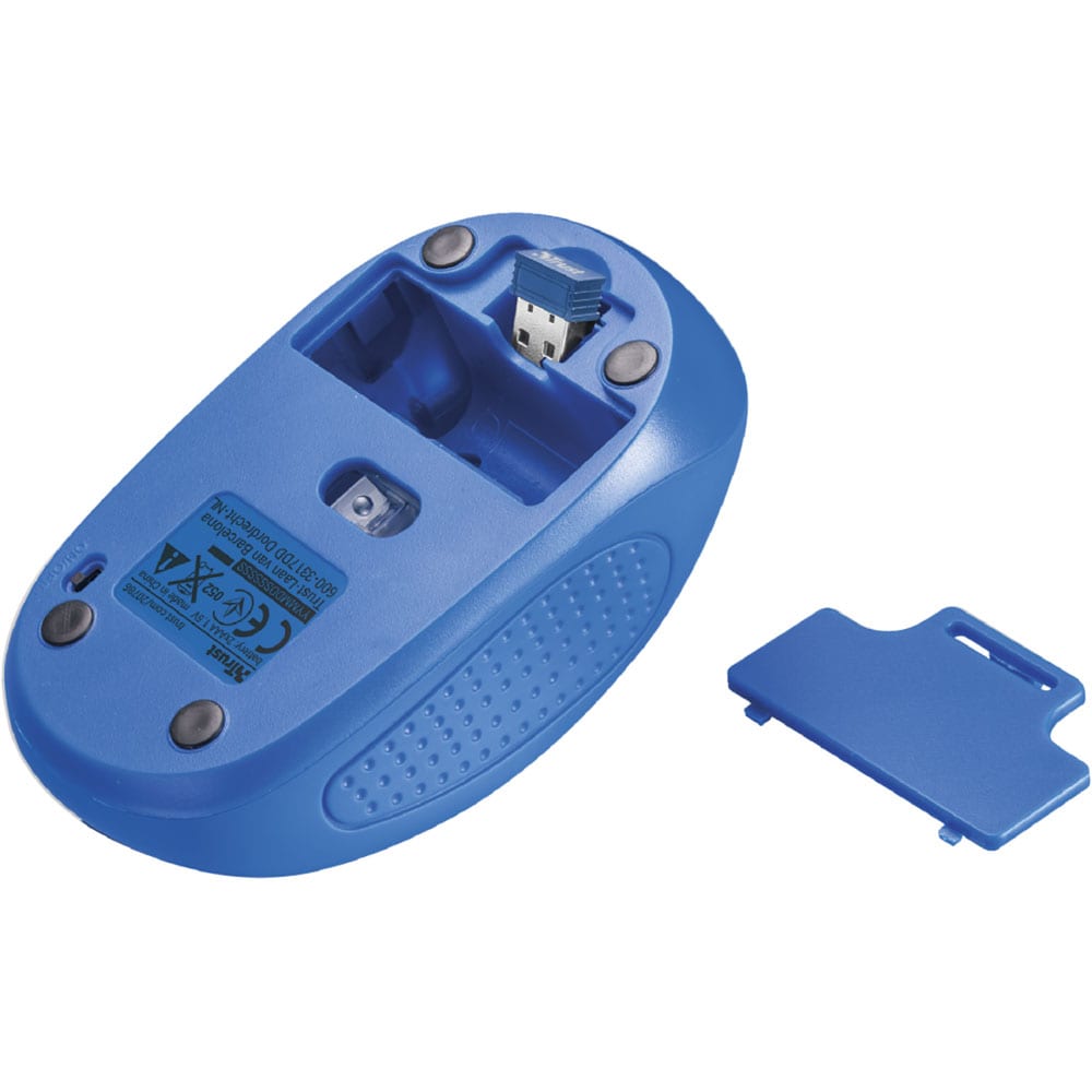Mouse Wireless TRUST Primo, 1600 dpi, albastru