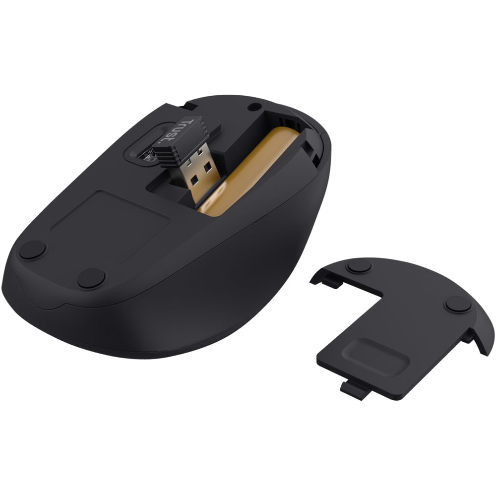 Mouse Wireless TRUST Yvi+ 24551, 1600 dpi, albastru-negru